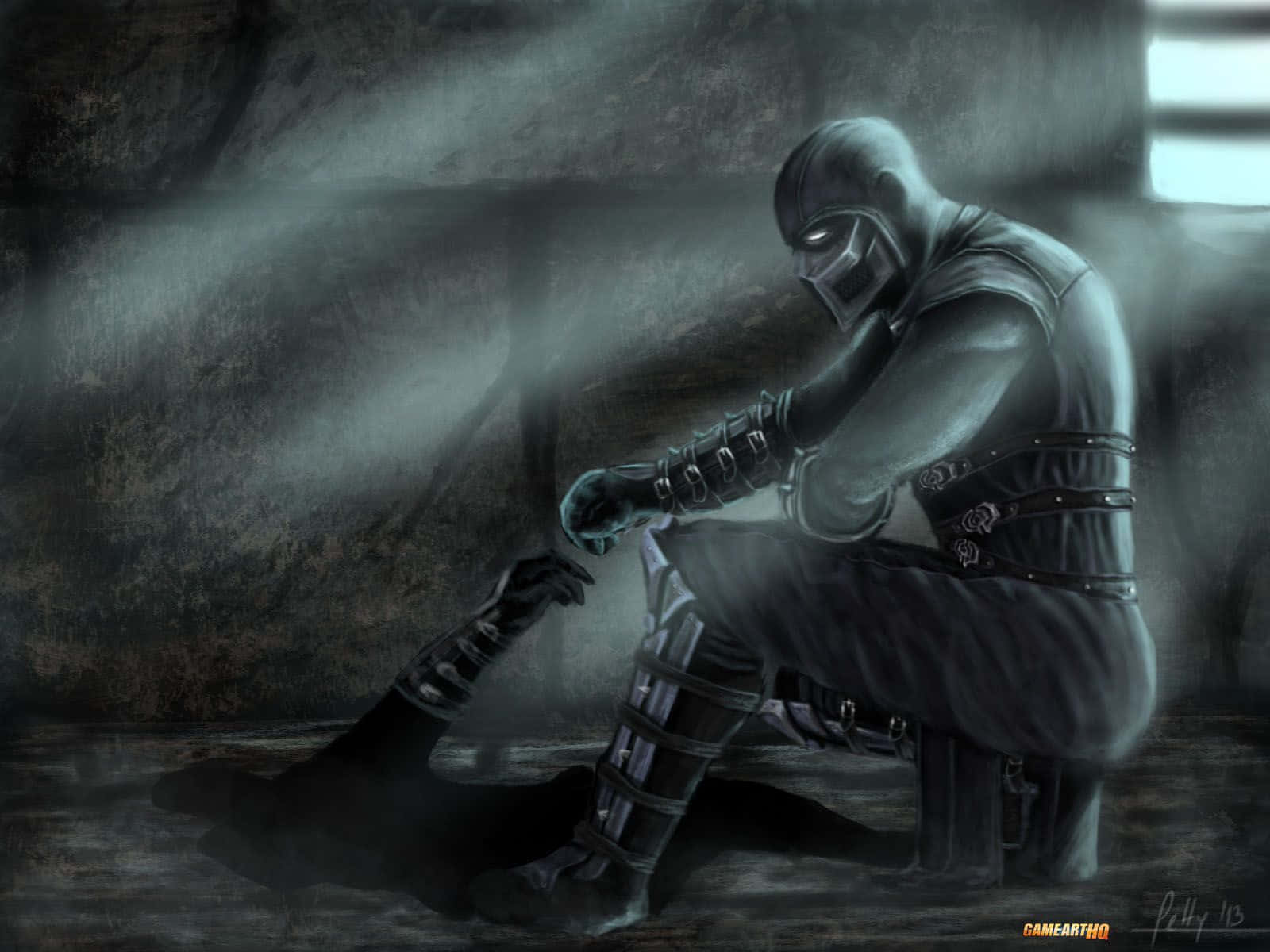 Deadly Encounter With Noob Saibot Of Mortal Kombat. Wallpaper