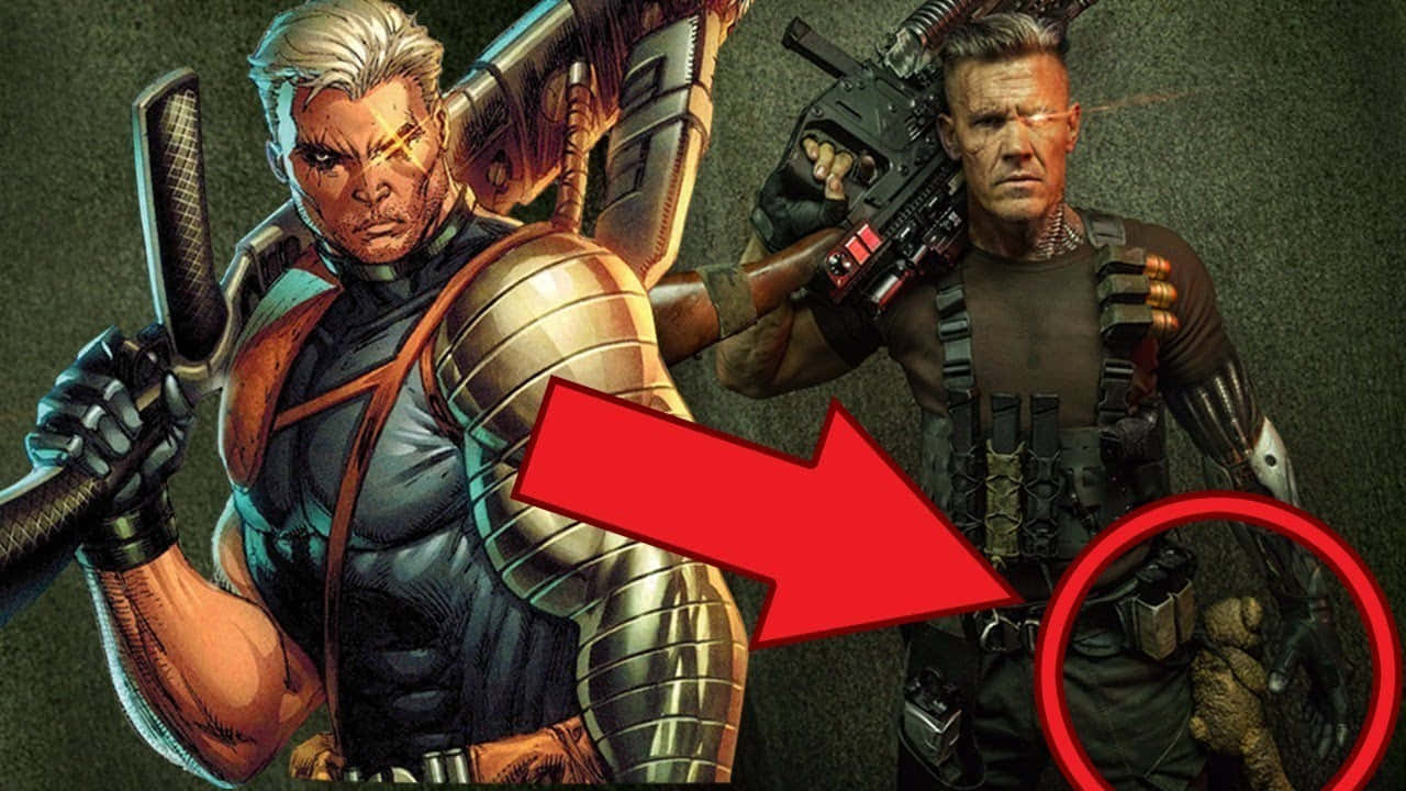 Deadpool And Cable In An Epic Face-off Wallpaper