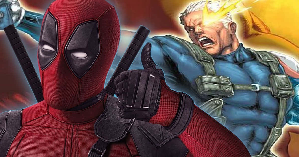 Deadpool And Cable - Unlikely Heroes Teaming Up Wallpaper