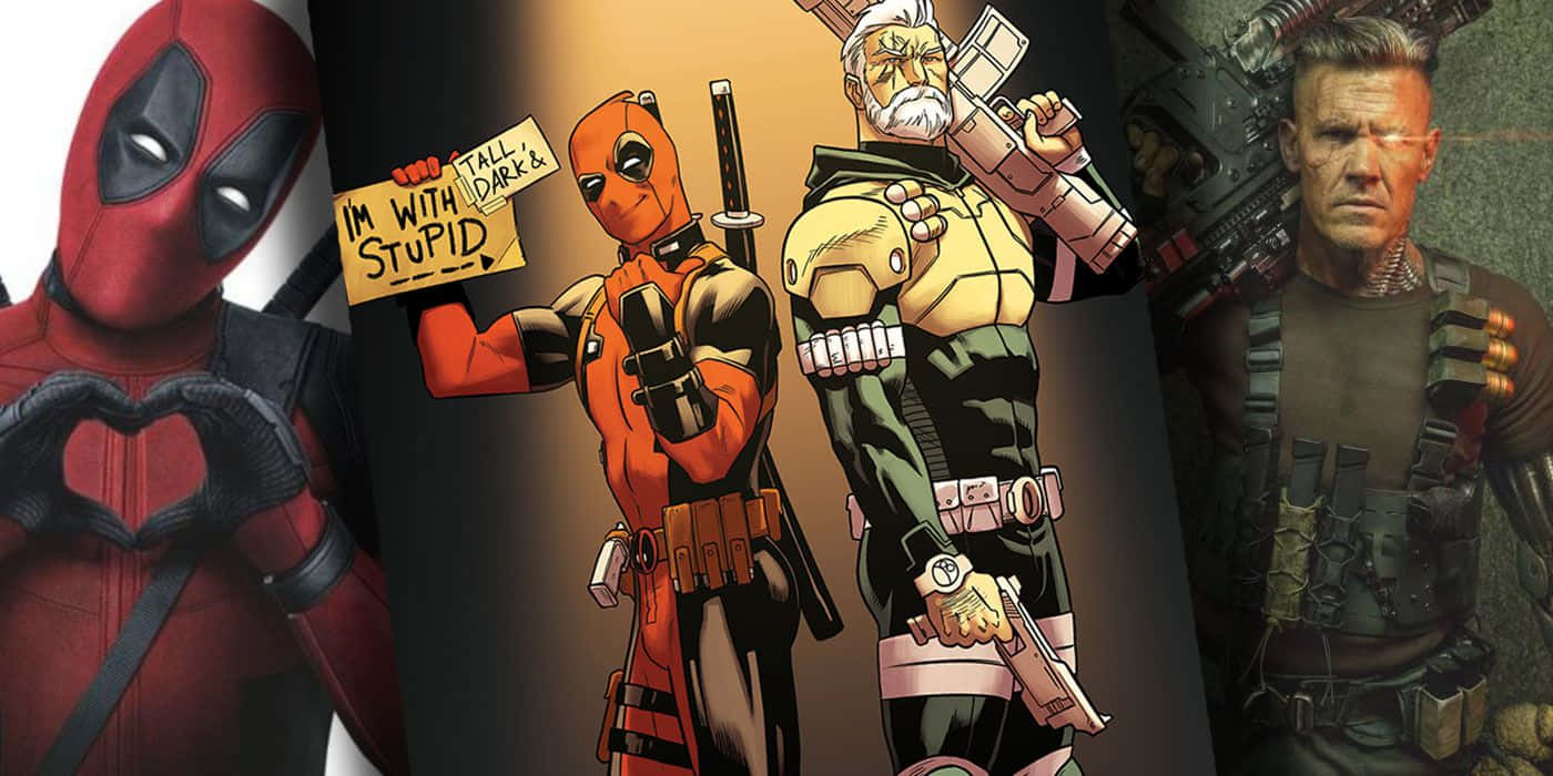 Deadpool And Cable - Unstoppable Duo Wallpaper