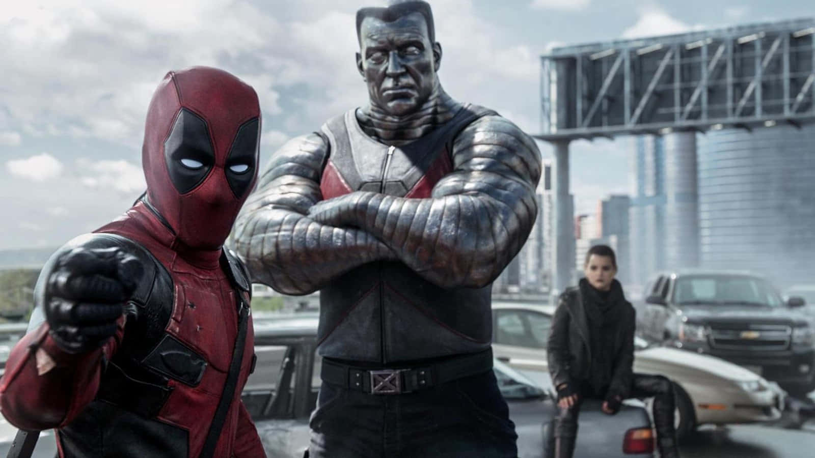 Deadpool And Colossus - Action-packed Duo Wallpaper