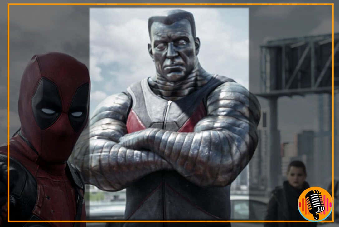 Deadpool And Colossus Fighting Side By Side Wallpaper