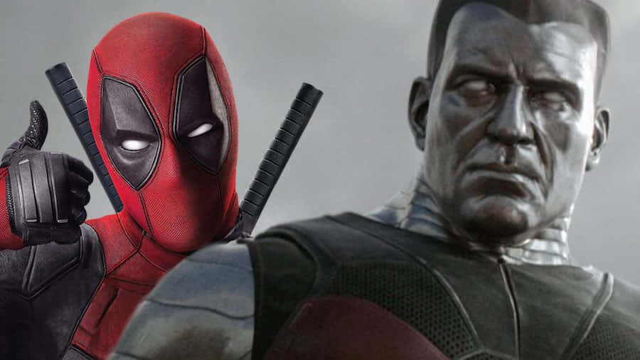 Deadpool And Colossus In An Epic Duo Wallpaper