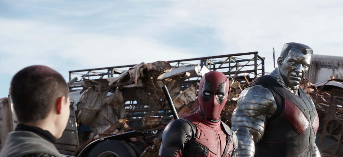 Deadpool And Colossus: Unlikely Teammates Wallpaper