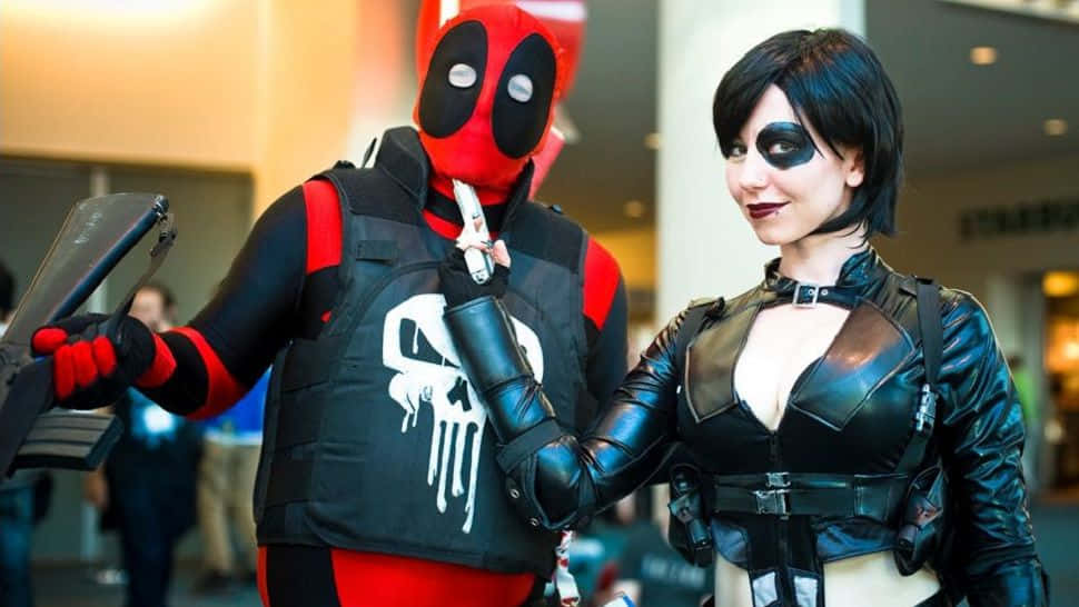 Deadpool And Domino: Unstoppable Duo Wallpaper