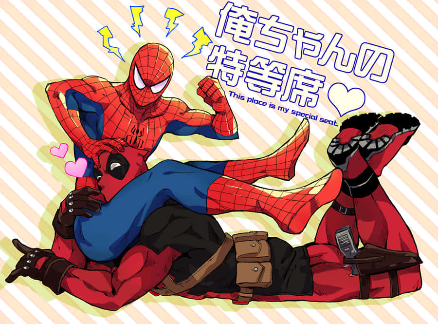 Deadpool And Spiderman Team Up Wallpaper