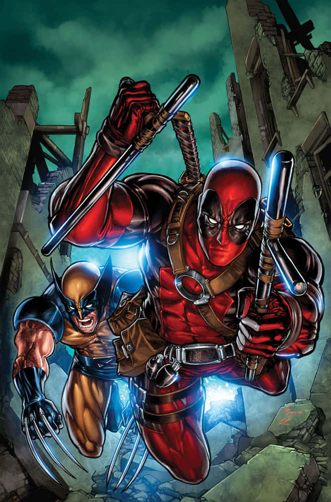 Deadpool_and_ Wolverine_ Comics_ Artwork Wallpaper