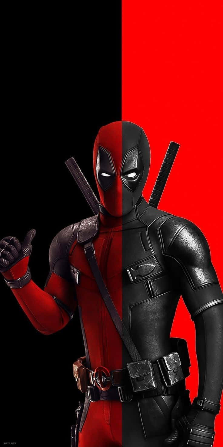 Deadpool Cartoon - Unpredictable Antihero In Action Wallpaper