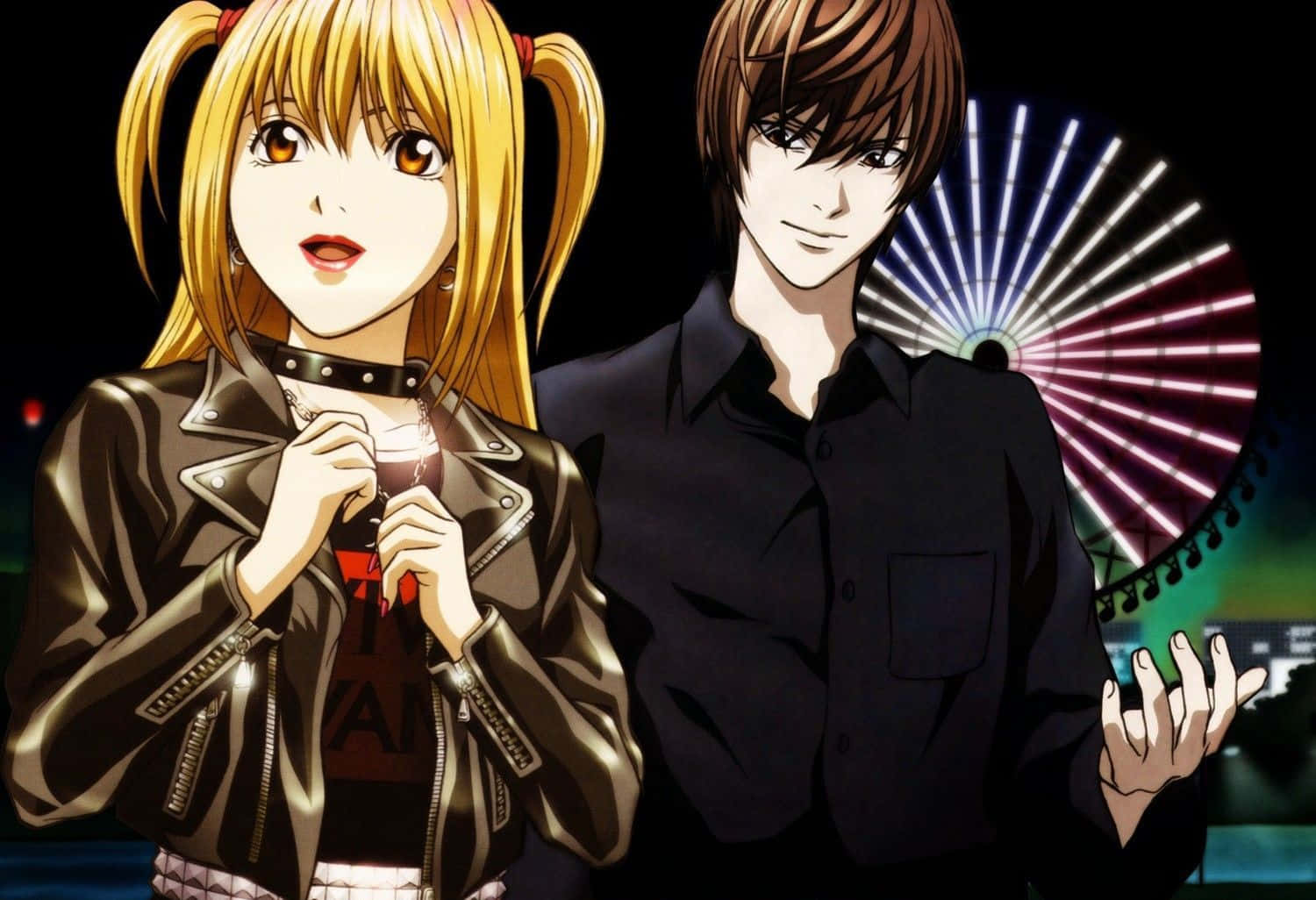 Death Note Misa And Light 4k Wallpaper