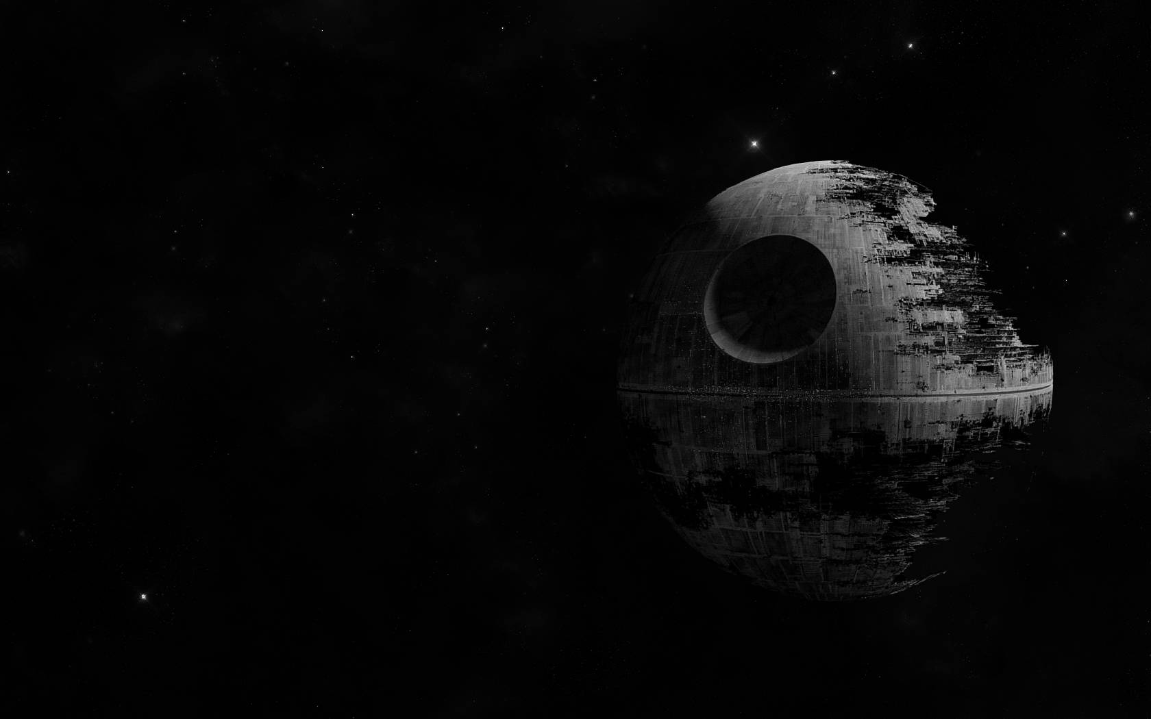 Death Star In Space Star Wars Landscape Wallpaper