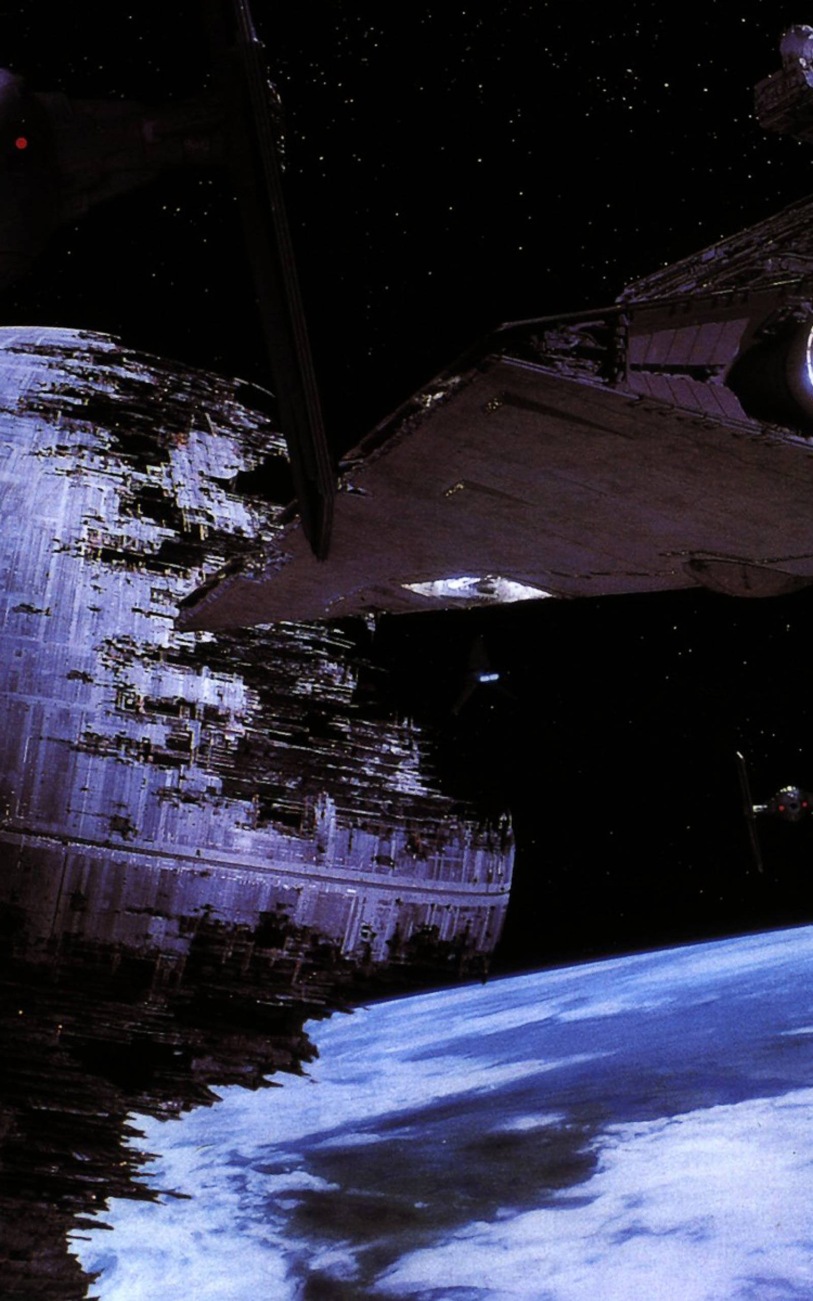 Death Star In Space Star Wars Tablet Wallpaper