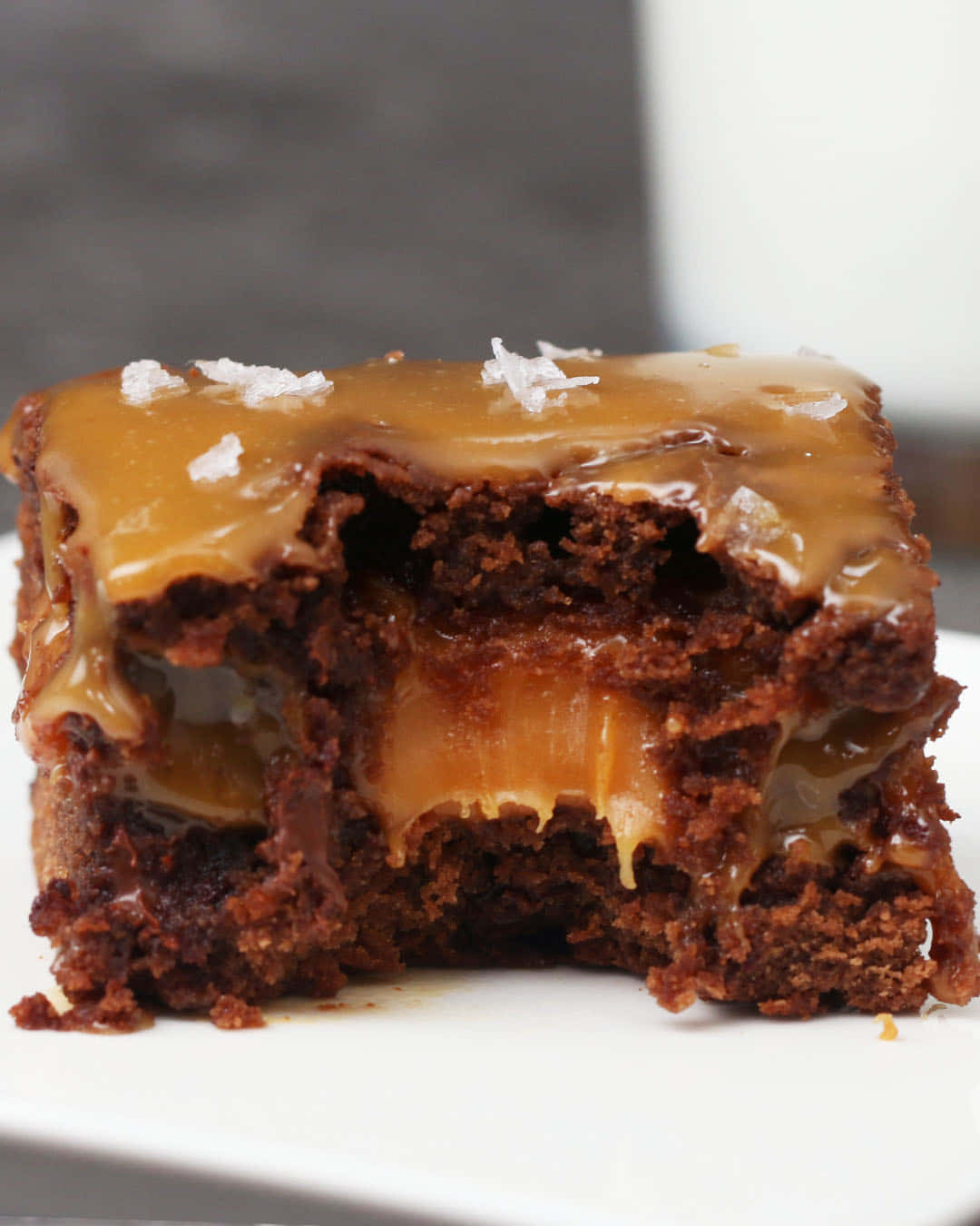 Decadent Caramel Brownie Delight Wallpaper