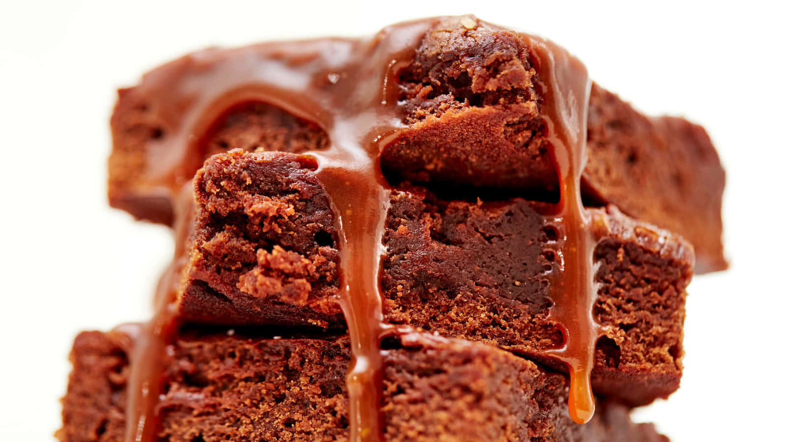 Decadent Caramel Brownie Treat Wallpaper