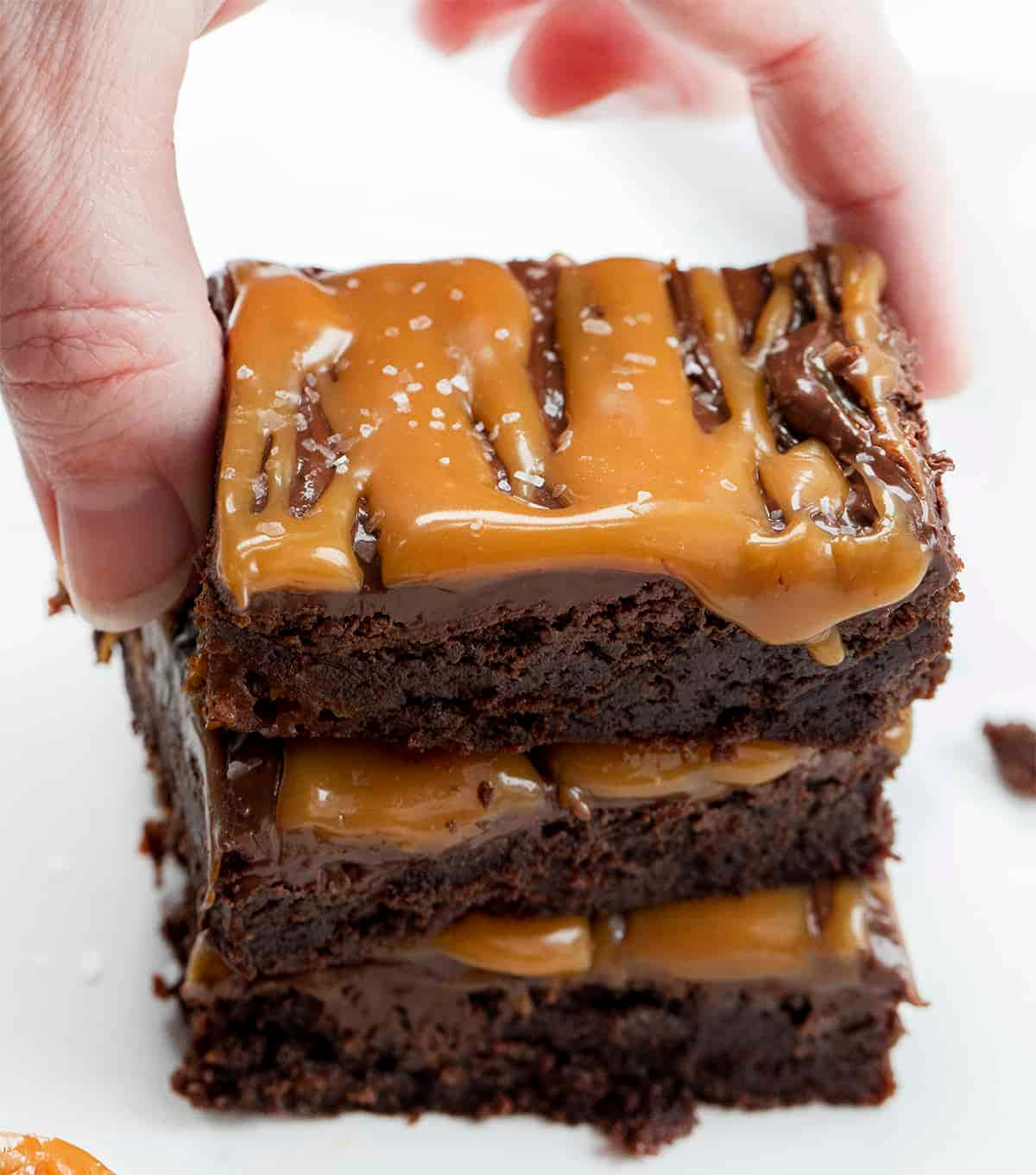 Decadent Caramel Brownie Treat Wallpaper