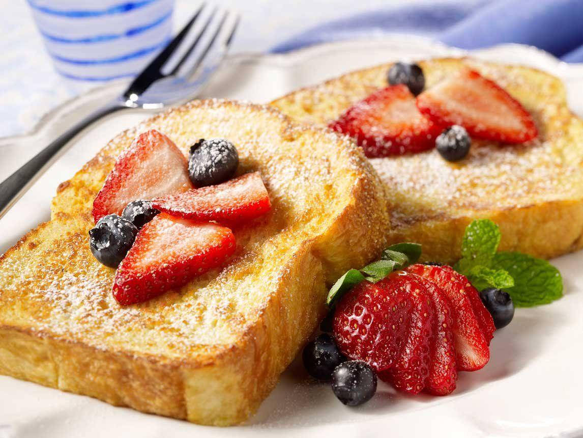 Decadent French Toast Breakfast Wallpaper