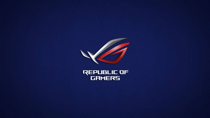 Deep Blue Backdrop Asus Rog Logo Wallpaper