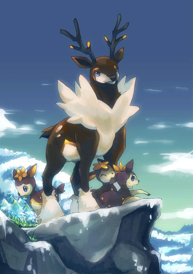 Deerling_and_ Sawsbuck_ Artwork Wallpaper