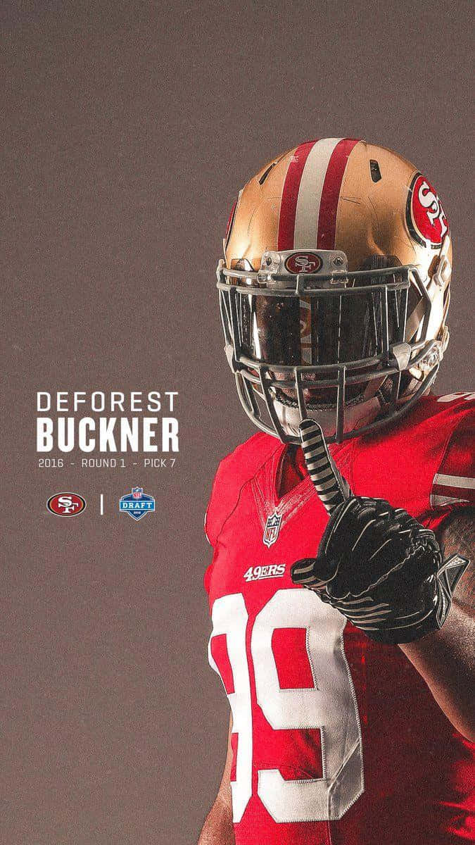 Deforest Buckner Red Football Kit Poster Wallpaper