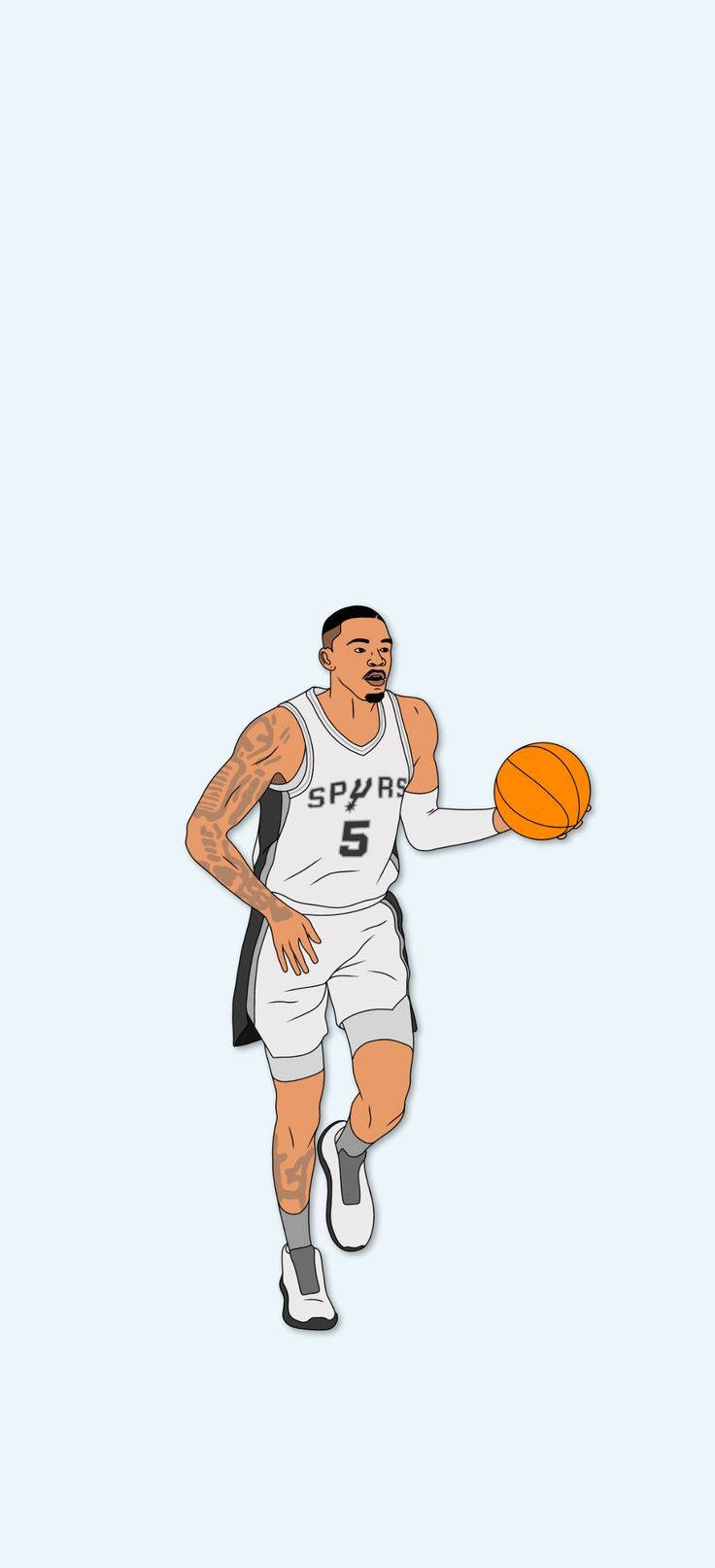 Dejounte Murray Vector Art Wallpaper