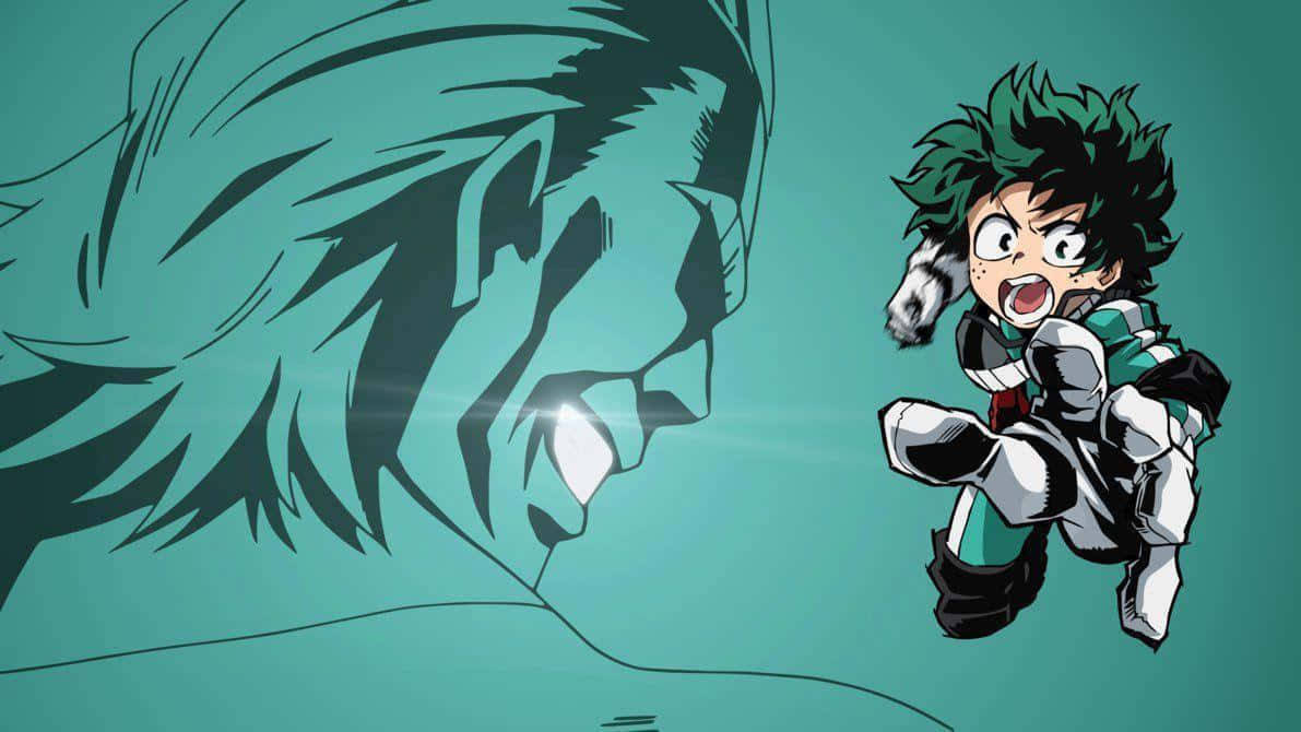 “deku, A Symbol Of True Courage” Wallpaper