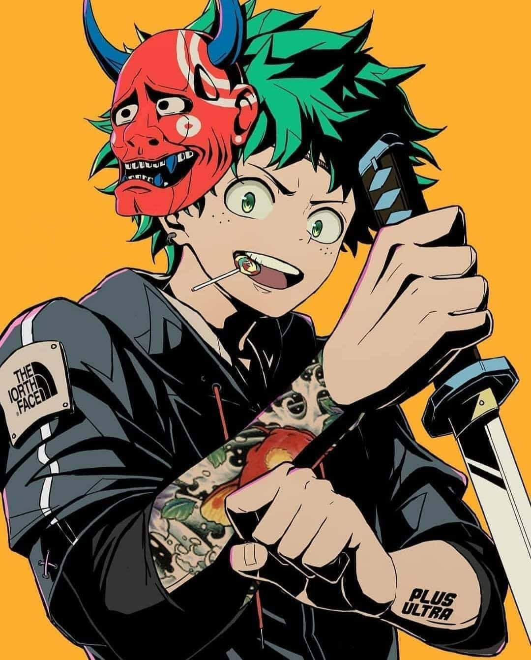 Deku Drip Artistic Interpretation Wallpaper