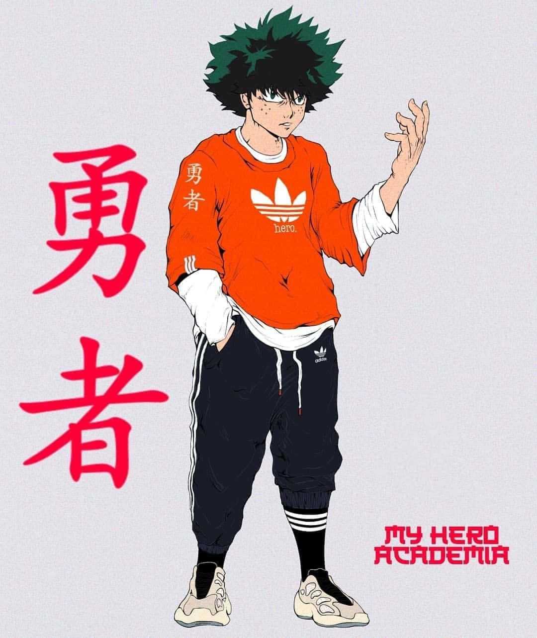 Deku Drip Fashion Stance Wallpaper