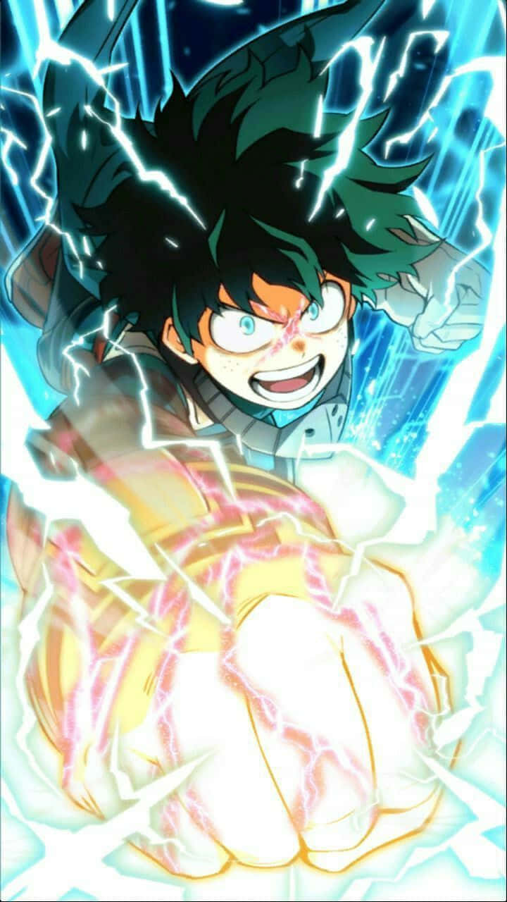 Deku My Hero Academia Anime Full Cowling Mode Wallpaper