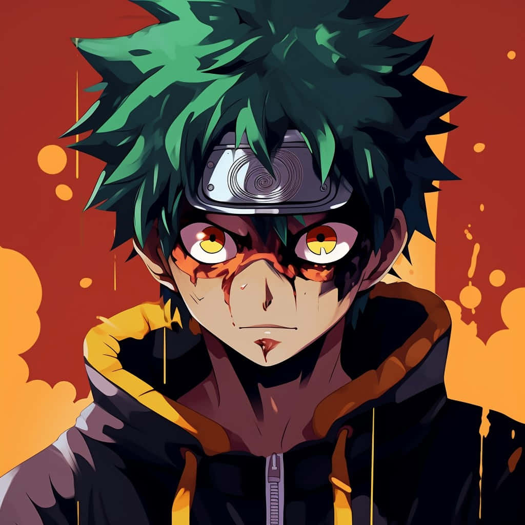 Deku Naruto Crossover Art Wallpaper