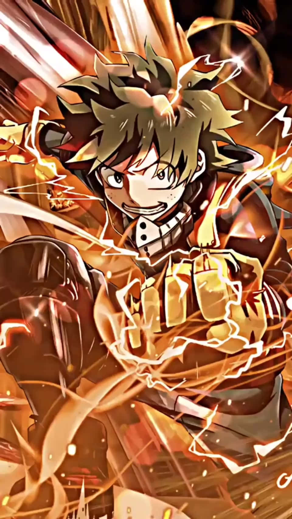 Deku, Protagonist Of My Hero Academia, In Action! Wallpaper