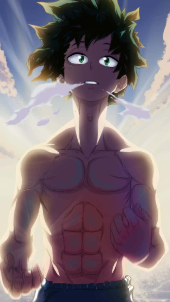 Deku_ Shirtless_ Anime_ Character Wallpaper