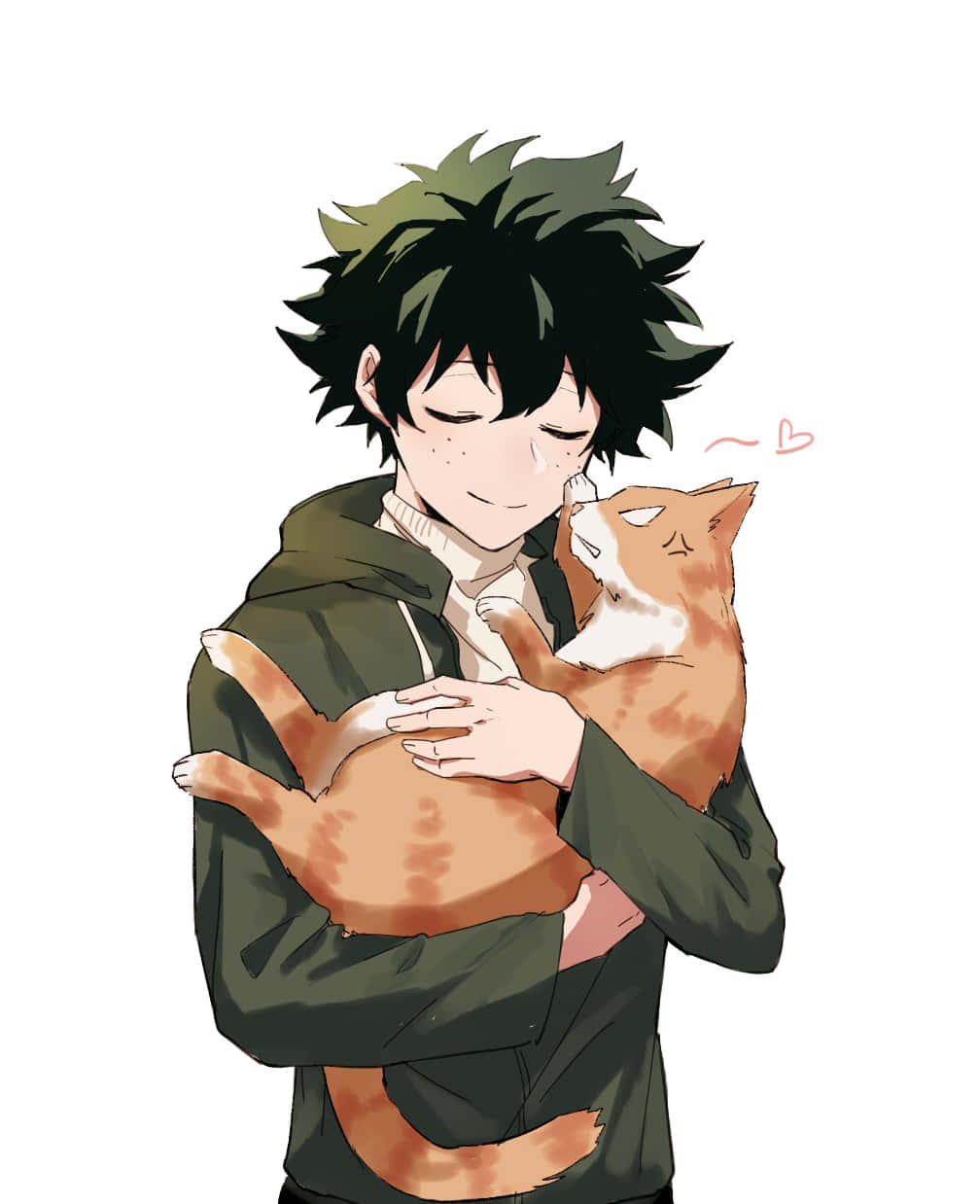 Deku_with_ Shigaraki_ Cat_ Fanart Wallpaper