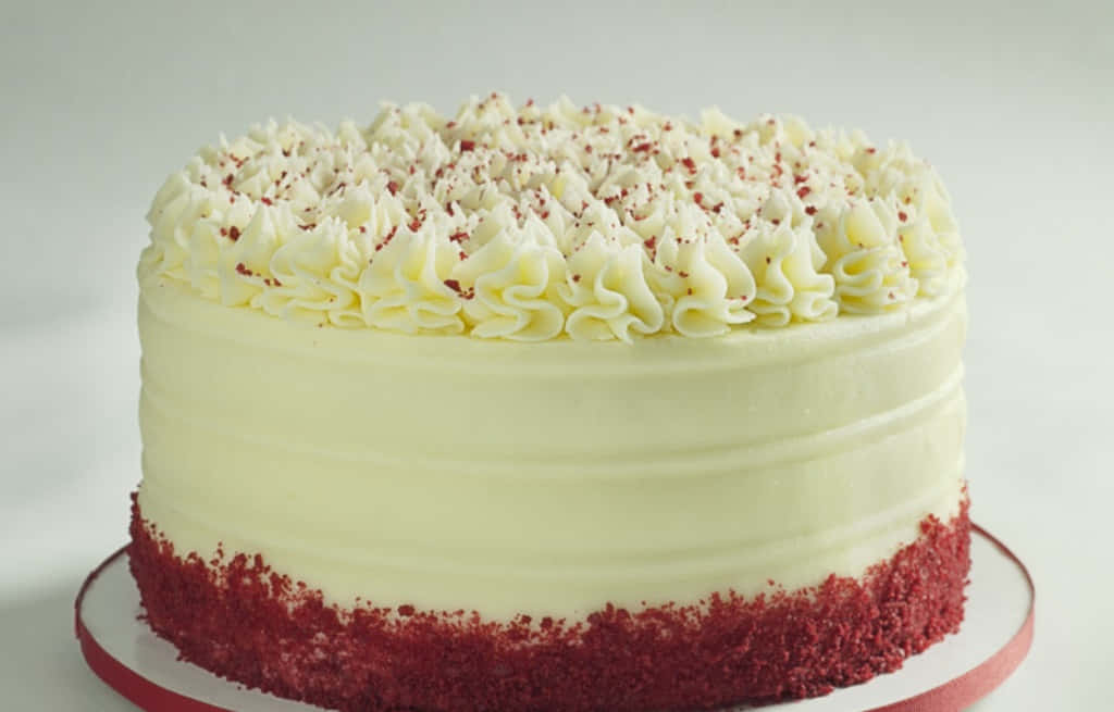 Delectable Red Velvet Cake Wallpaper