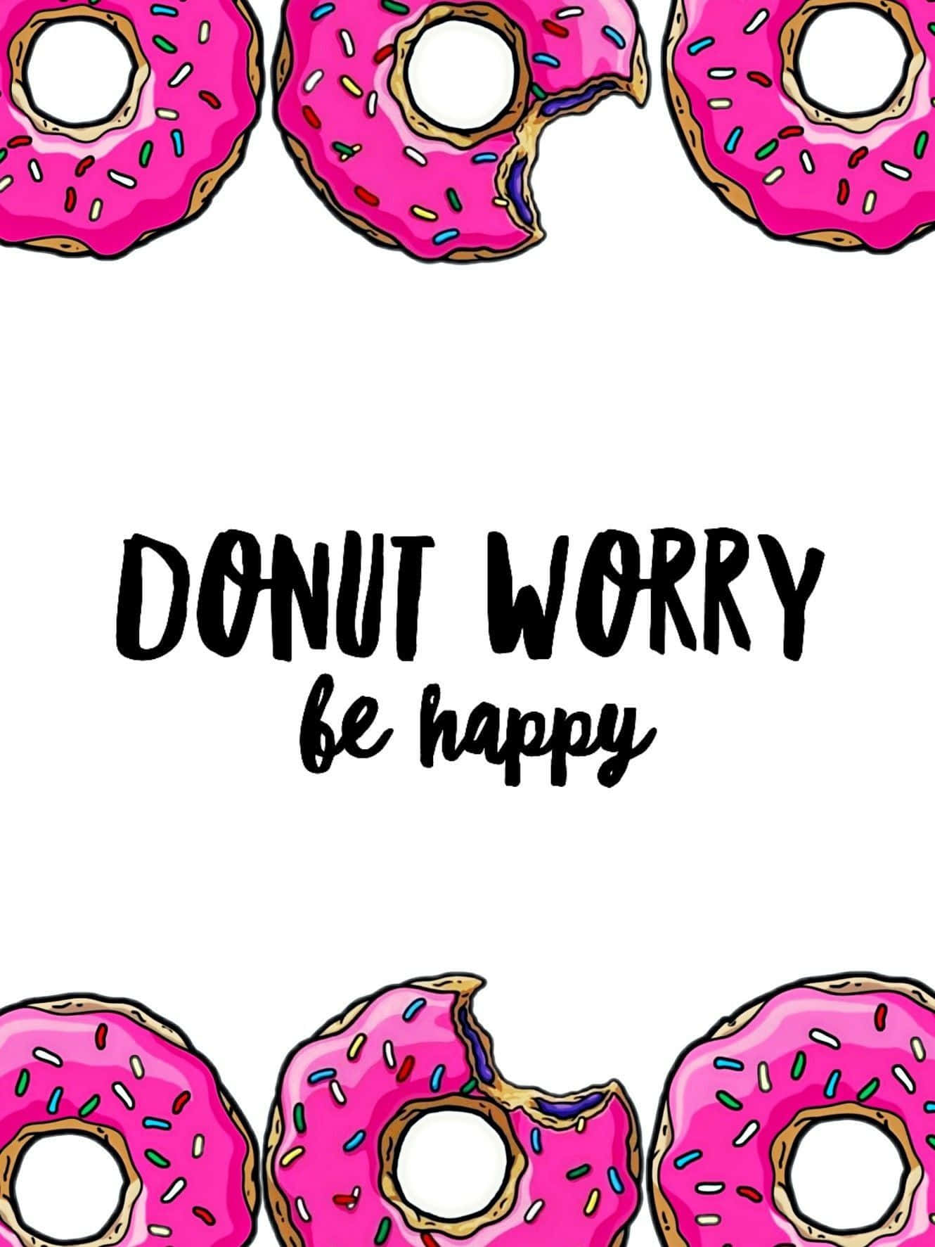 Delicious And Adorable Donut Treat Wallpaper