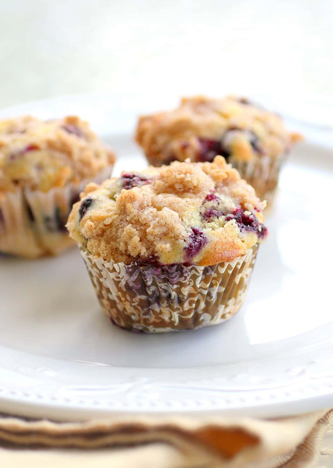 Delicious Blueberry Muffins Wallpaper