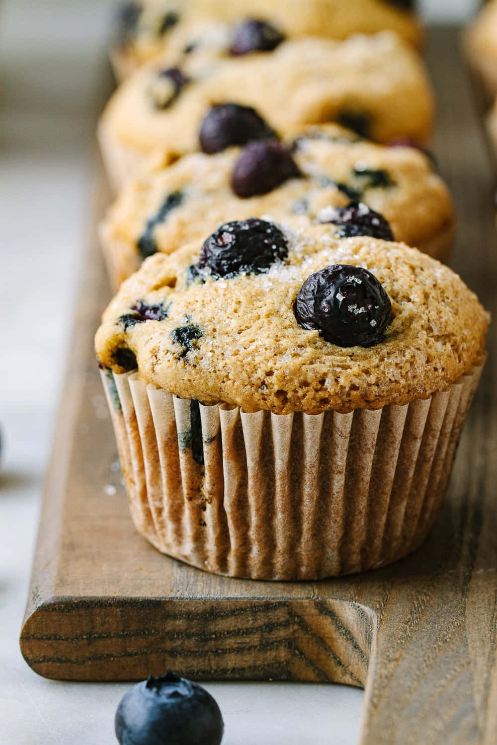 Delicious Blueberry Muffins Wallpaper