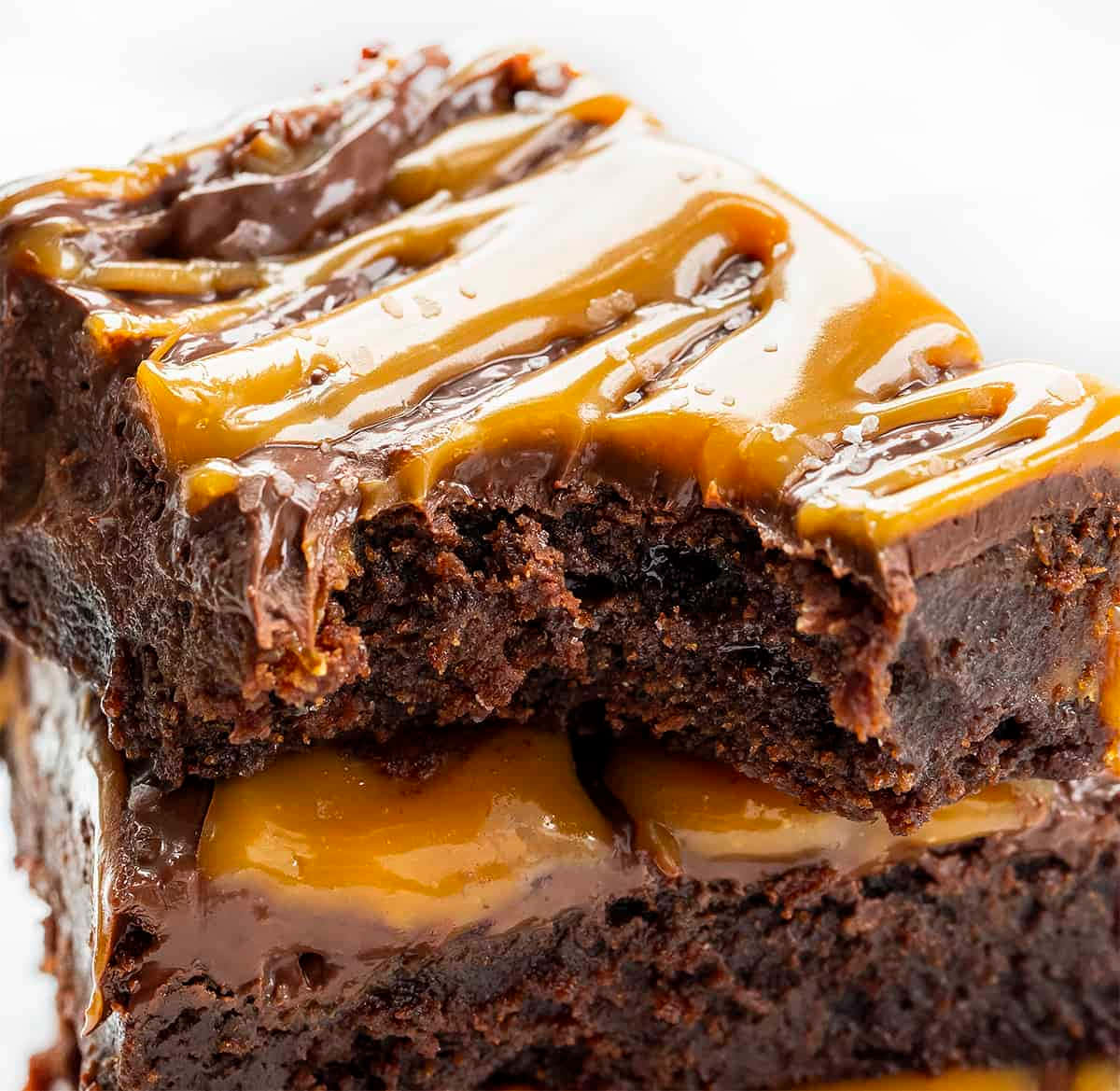 Delicious Caramel Brownie Treat Wallpaper