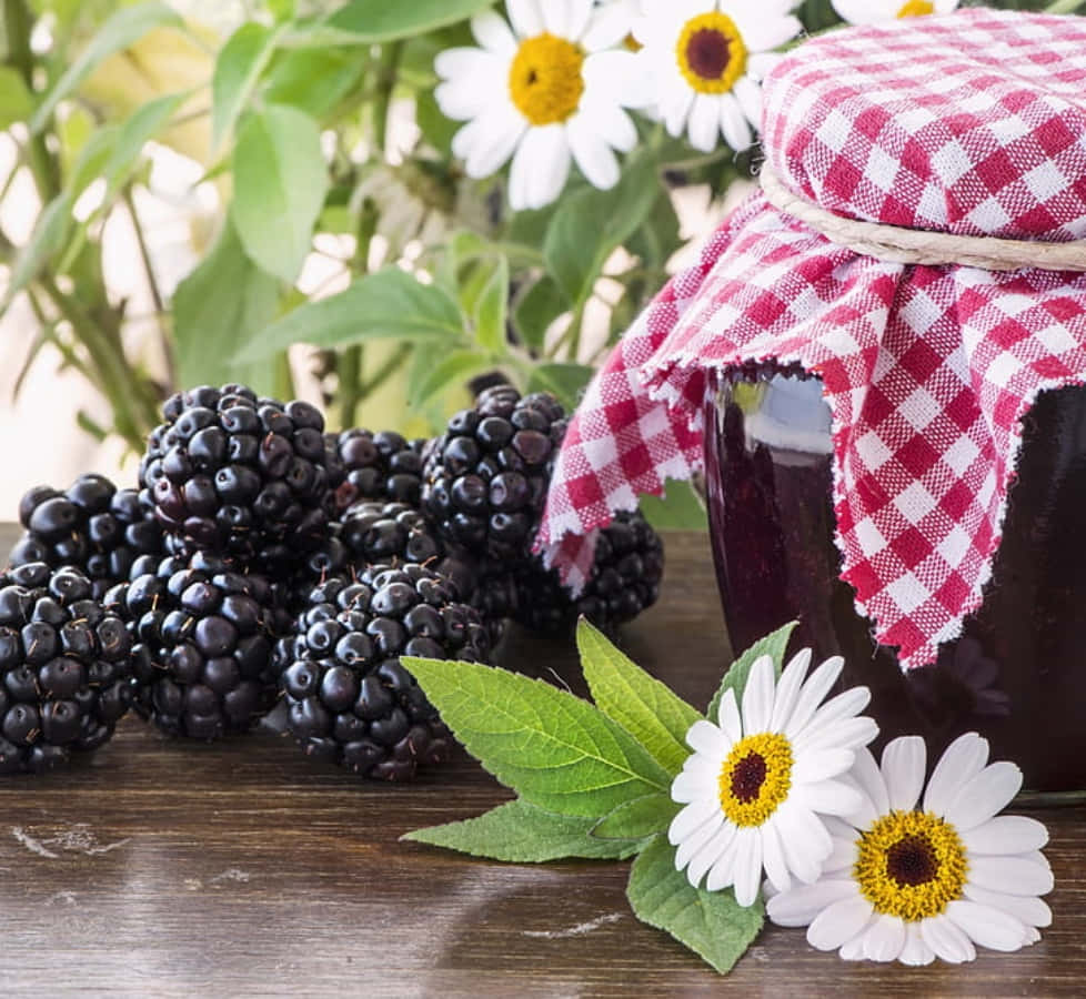 Delicious Home-made Blackberry Jam Wallpaper