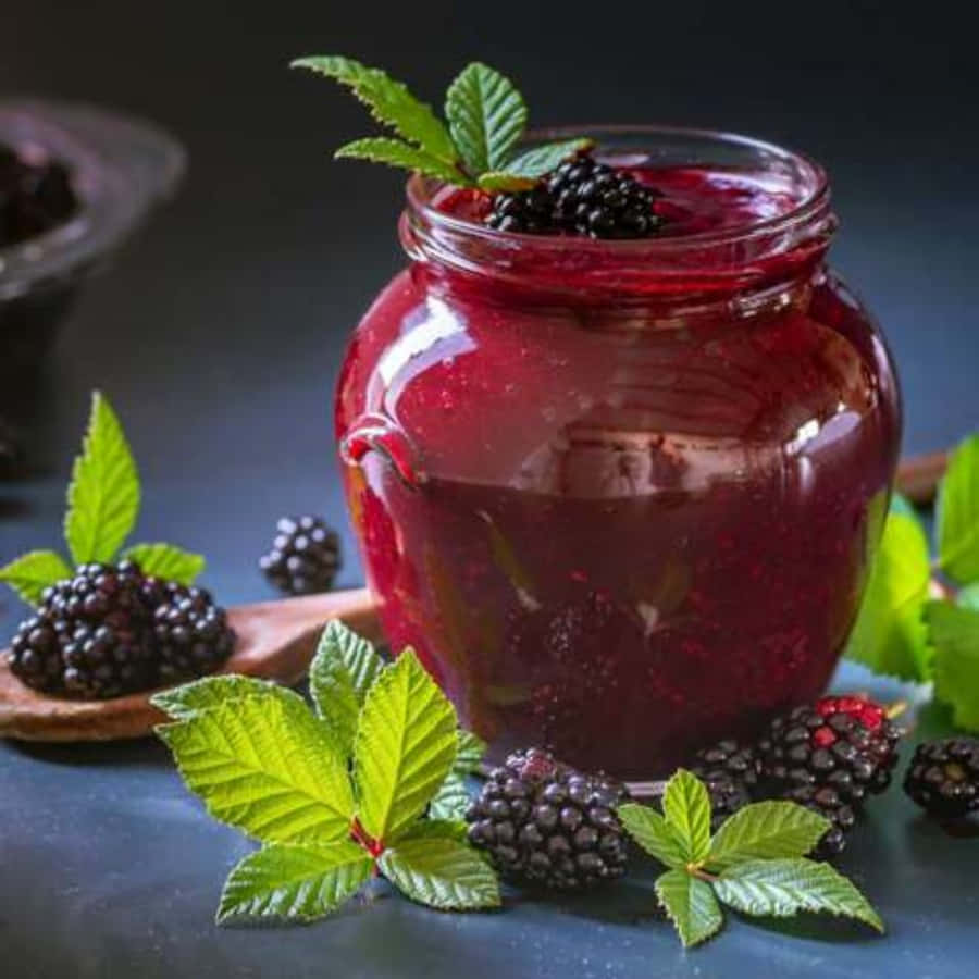 Delicious Homemade Blackberry Jam Wallpaper