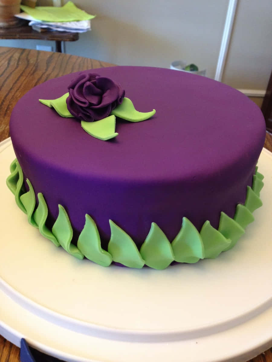 Delicious Homemade Cake Fondant Wallpaper