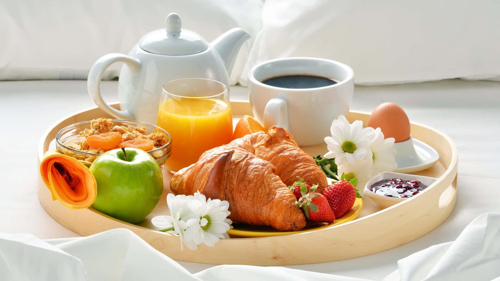 Delicious Morning Spread Wallpaper