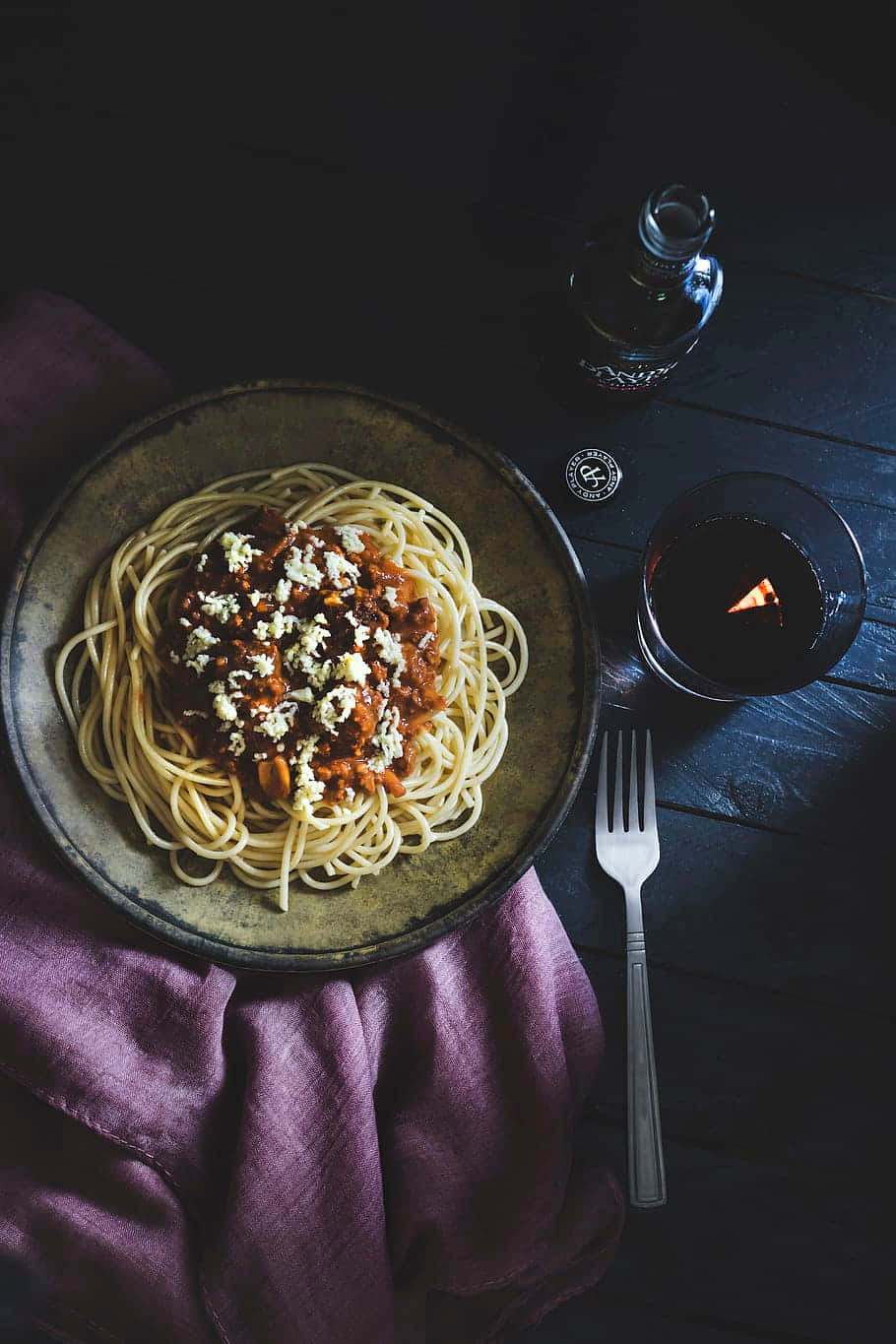 Delicious Spaghetti On A Plate Wallpaper