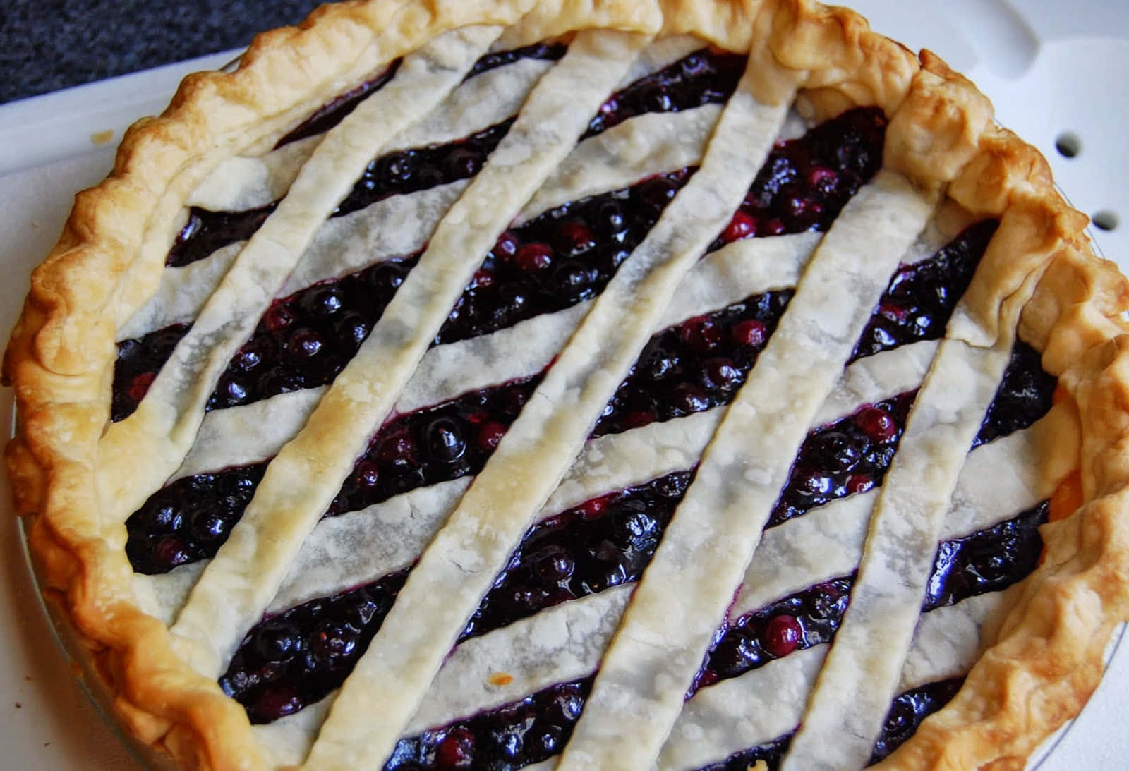 Deliciously Sweet Blueberry Pie Wallpaper