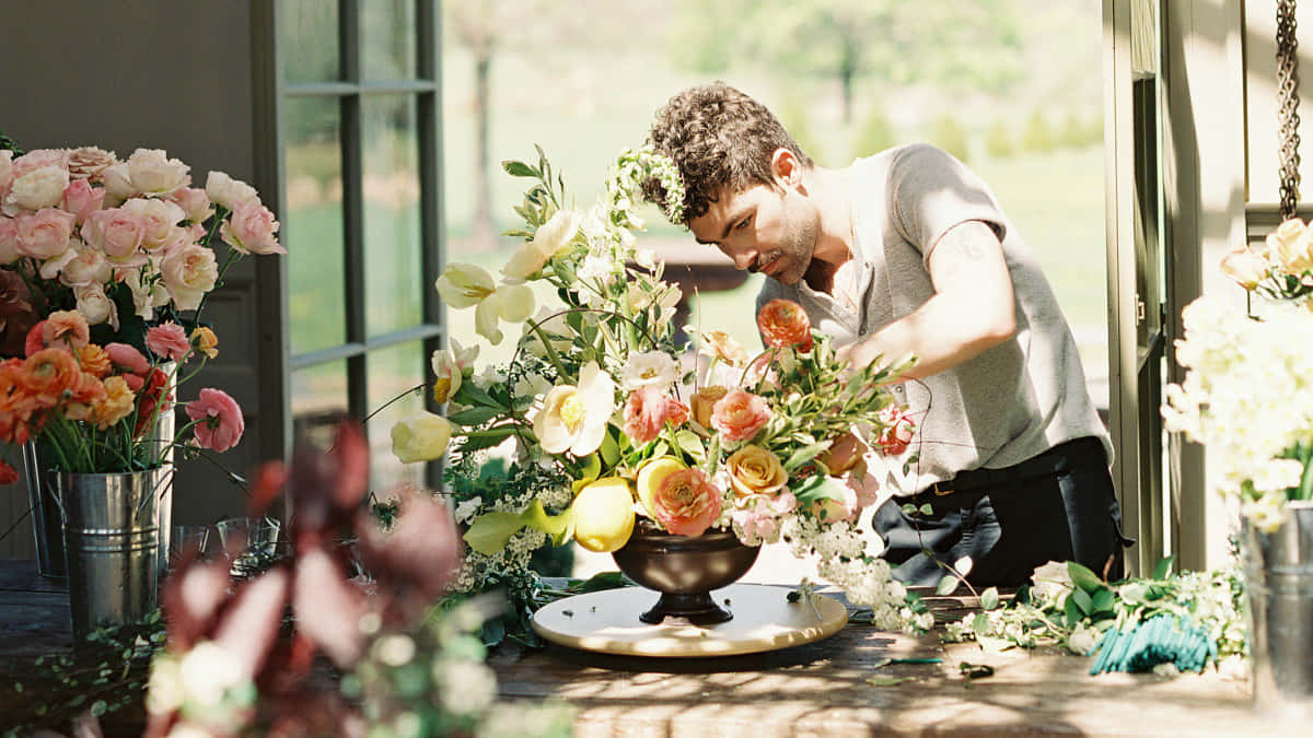 Delightful Variety Of Flowers To Choose From At The Florist! Wallpaper