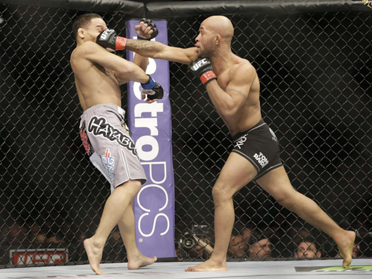 Demetrious Johnson Fight Against Johnson Dodson Wallpaper