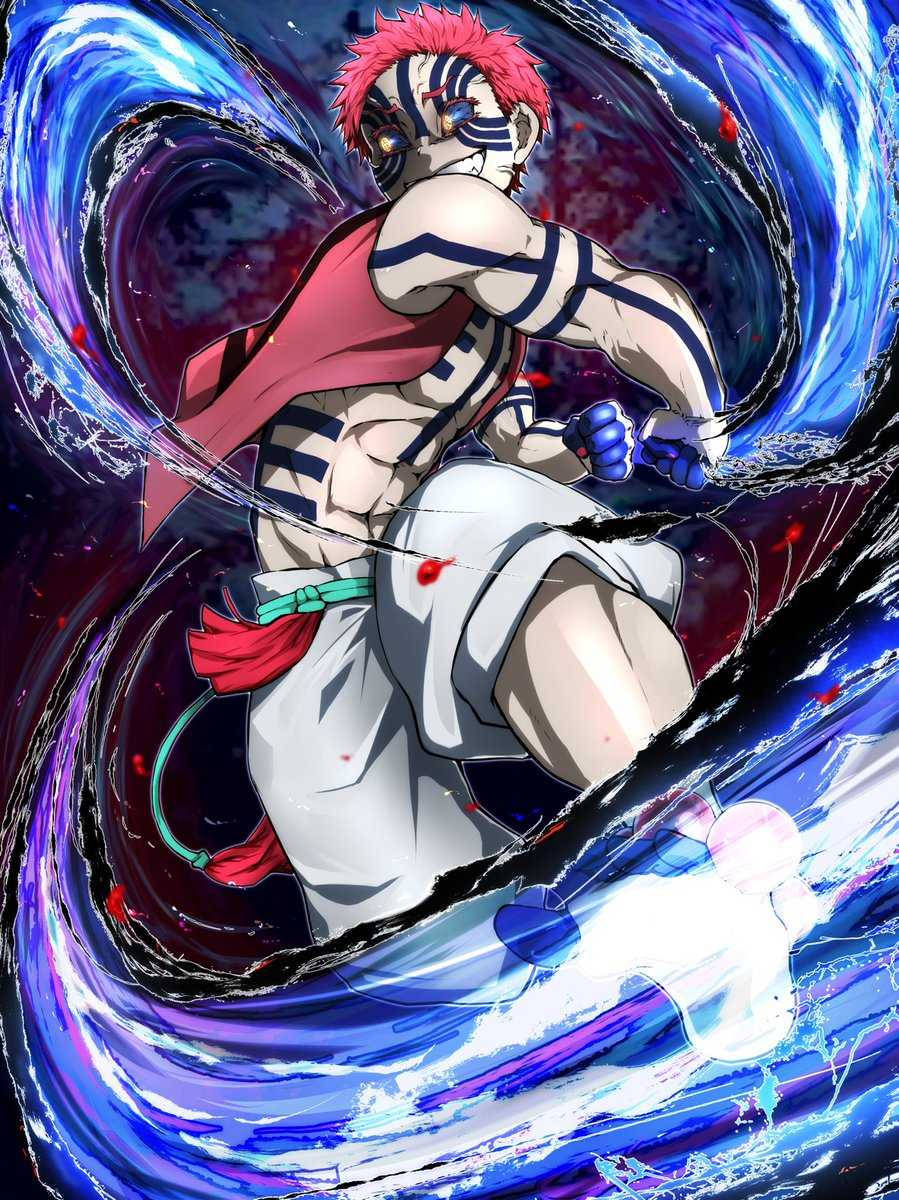 Demon Slayer Akaza Annihilation Type Move Wallpaper