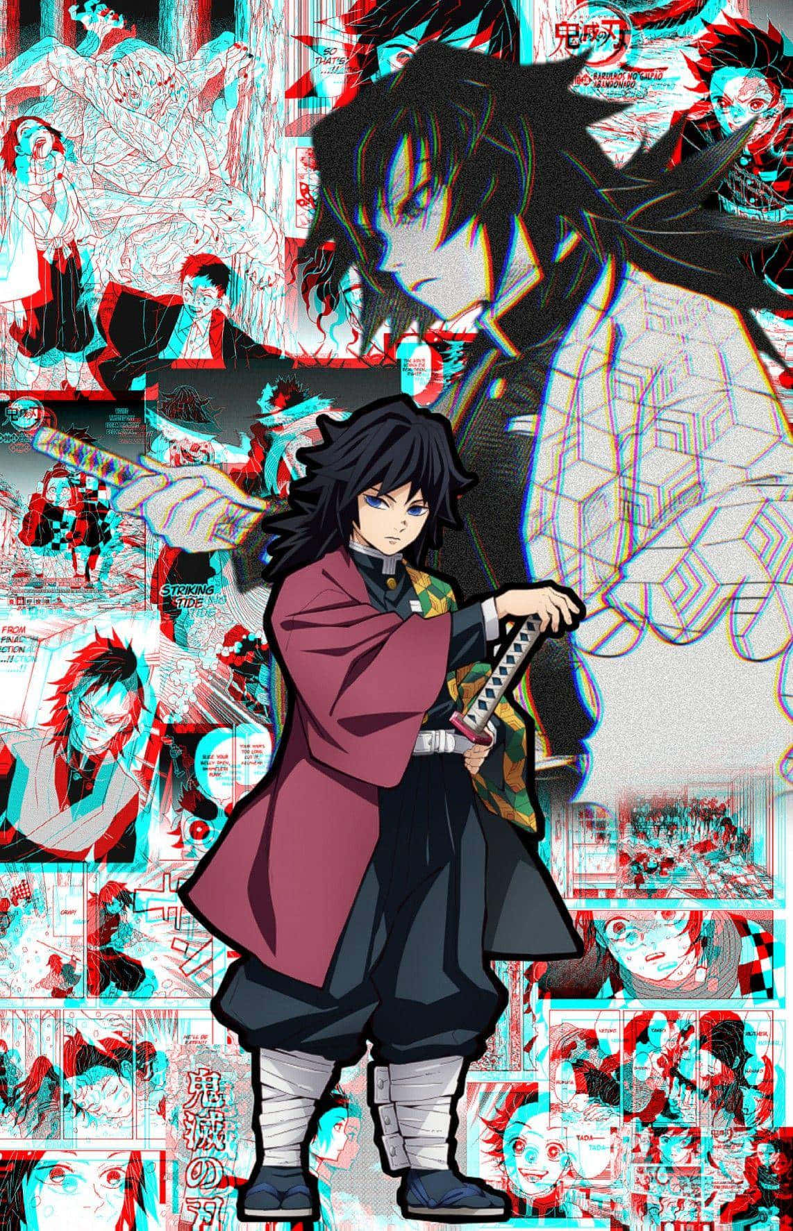 Demon Slayer Giyu Tomioka Aesthetic Manga Wallpaper