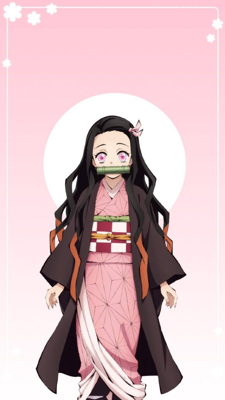 Demon Slayer Nezuko Cute Outfit Wallpaper