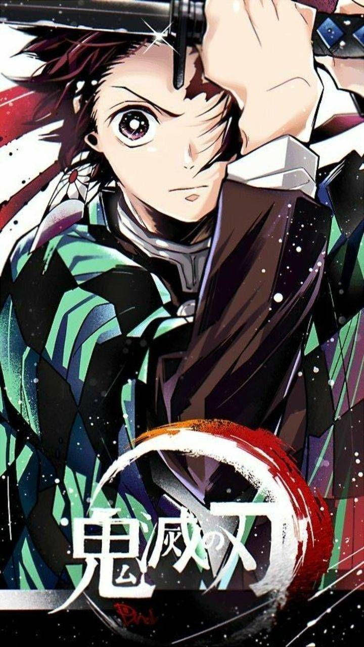 Demon Slayer Tanjiro One Eye Cover Wallpaper