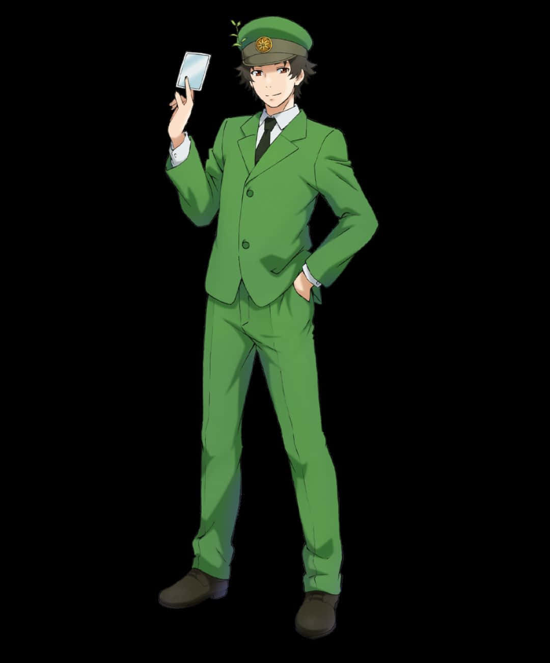 Dendritic Cell Cartoon Character Green Uniform Wallpaper