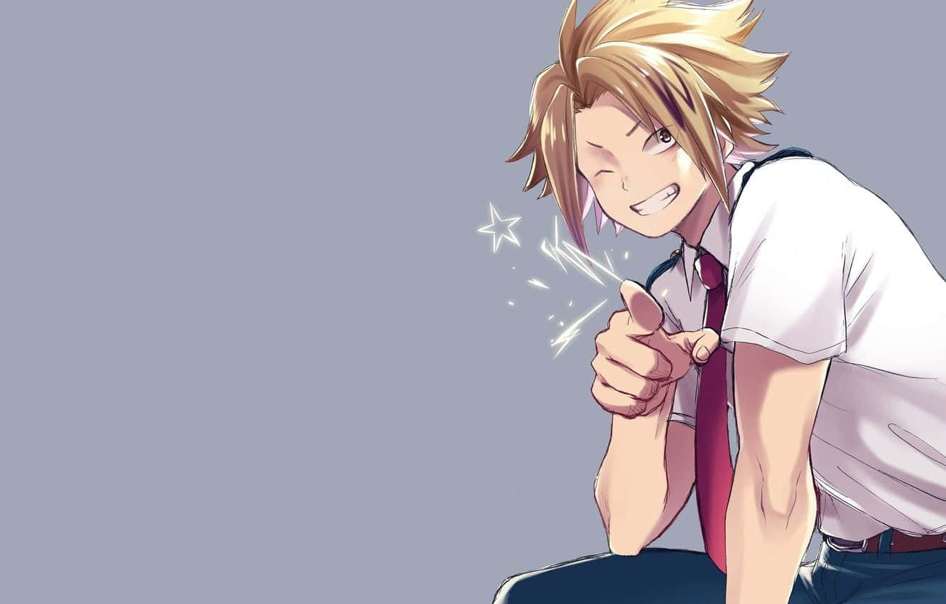 Denki Kaminari Unleashing His Superpowers Wallpaper